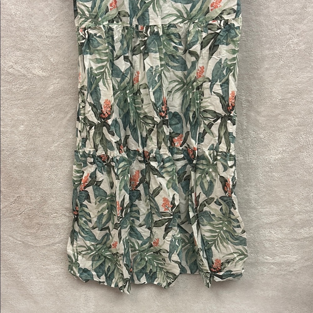 J. McLaughlin Green Resort Gown with Notched Collar - Picture 6 of 7